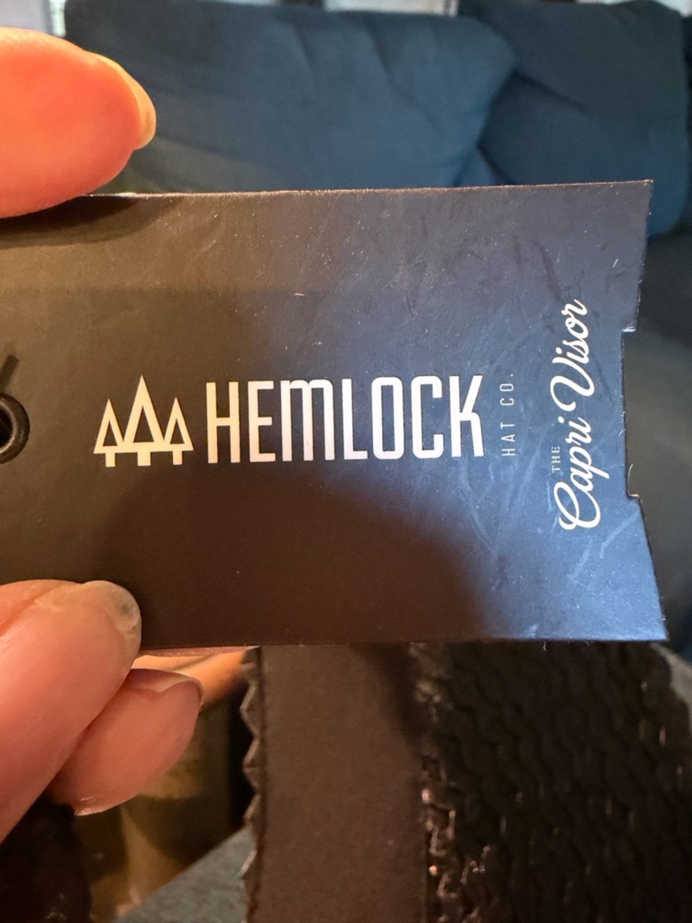 Hemlock Hat Co. “Capri” Black Braided Visor Headband - Picture 6 of 8